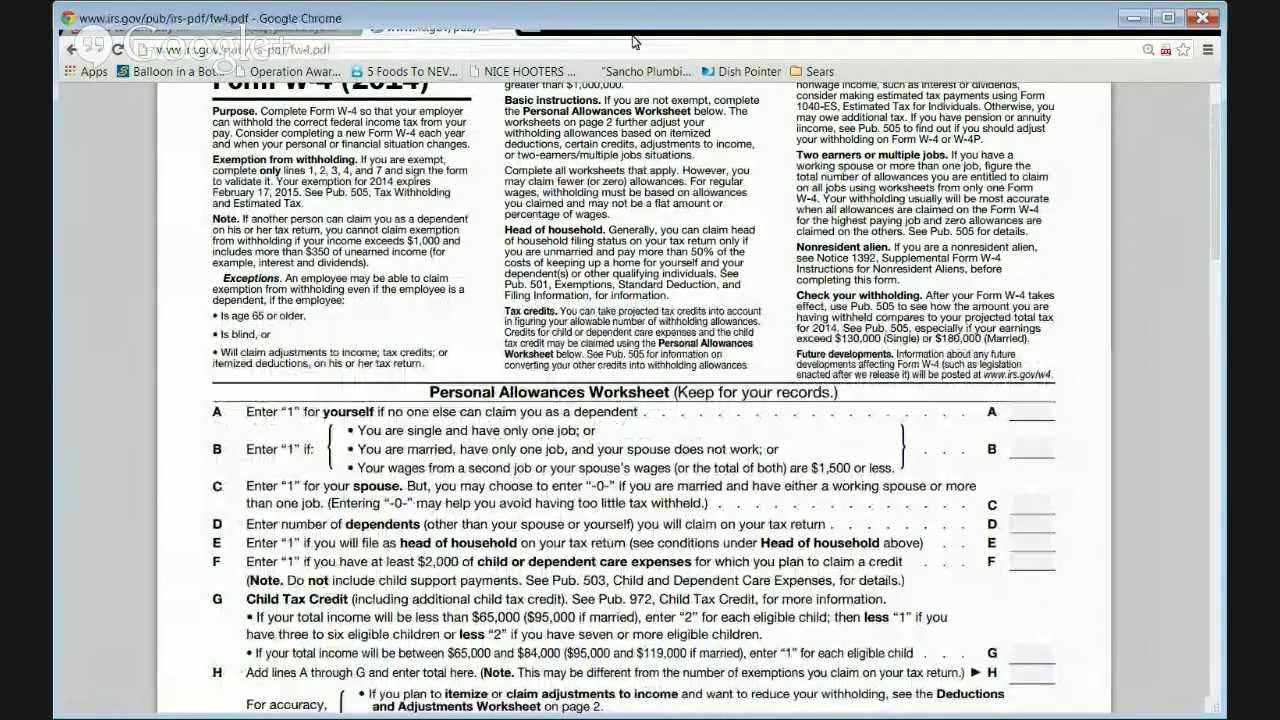 How To Correctly Fill Out W4 Withholding Form YouTube How To Correctly Fill Out W4 Withholding Form YouTube