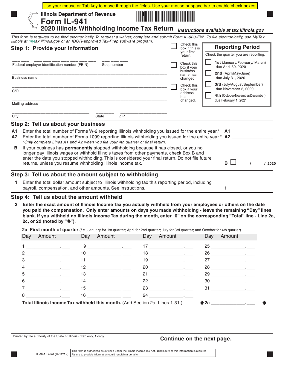 Illinois Employee Withholding Form 2022 2024 Employeeform Illinois Employee Withholding Form 2022 2023 Employeeform