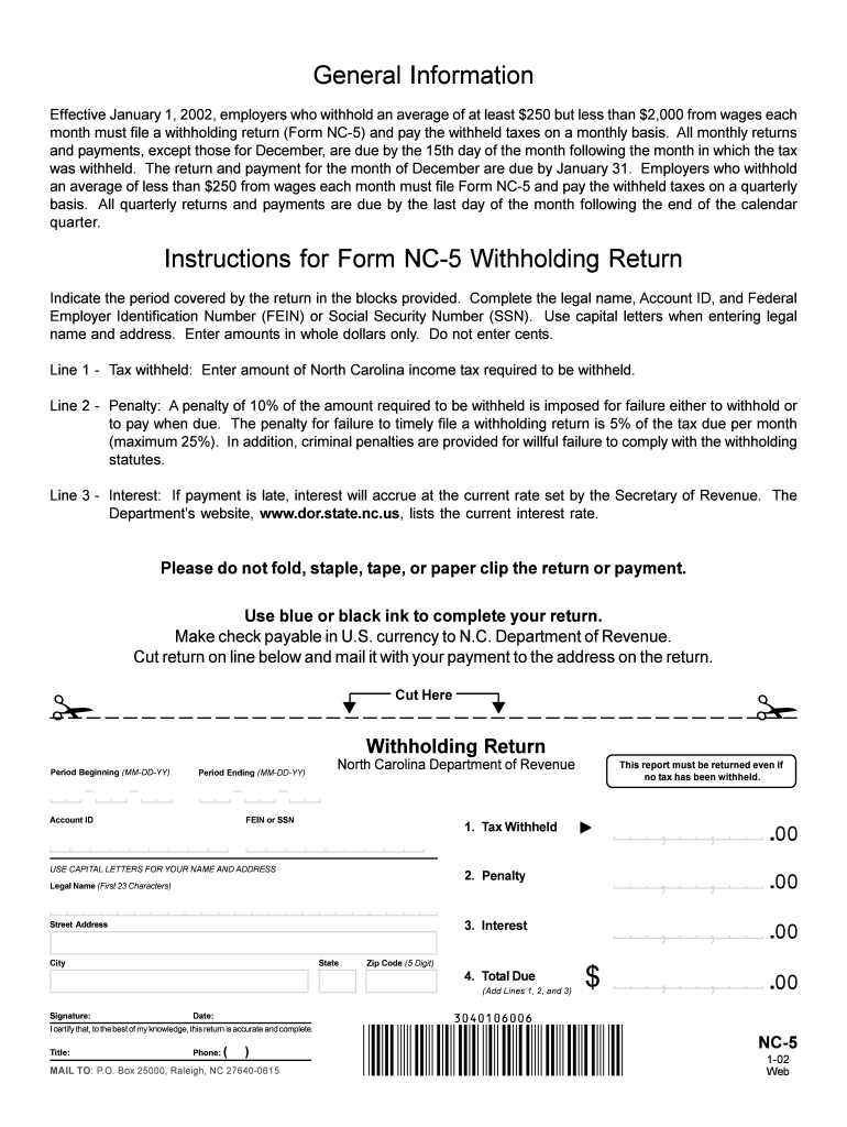 Nc 5 Form Fill Out Sign Online DocHub Nc 5 Form Fill Out Sign Online DocHub