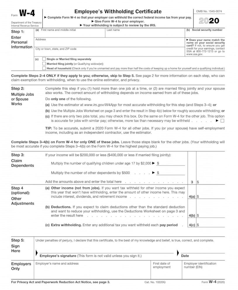 W4 Tax Forms Get First Makeover In 30 Years ABC Columbia W4 Tax Forms Get First Makeover In 30 Years ABC Columbia