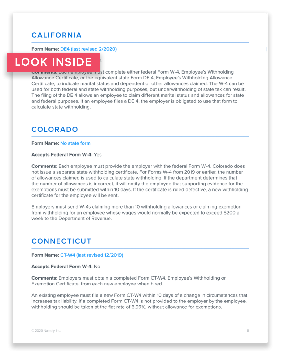 Your Guide To 2020 State Withholding Forms Your Guide To 2020 State Withholding Forms