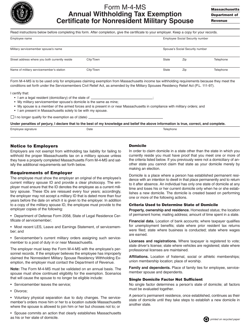 Massachusetts Tax Withholding Forms WithholdingForm Massachusetts Tax Withholding Forms WithholdingForm